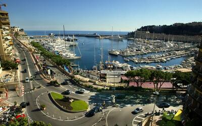 Overlooking the port & the Grand Prix F1 track